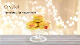  Presentation with sweets - Theme enhanced with sweets-pastry-and-food-concept background and a lemonade colored foreground