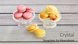  Presentation with confectionery - PPT theme featuring sweets-pastry-and-food-concept background and a mint green colored foreground