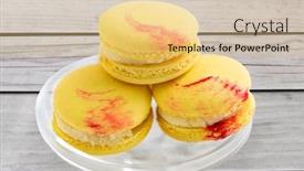  Presentation with sweets - Presentation consisting of sweets-pastry-and-food-concept background and a lemonade colored foreground