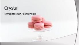  Presentation with food white - Audience pleasing slide set consisting of sweets pastry and food concept backdrop and a white colored foreground