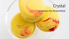  Presentation with indian sweets festive food - Audience pleasing theme consisting of sweets pastry and food concept backdrop and a yellow colored foreground