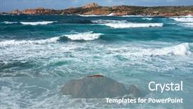  Presentation with mediterranean - Amazing theme having swelling - view of the mediterranean sea backdrop and a seafoam green colored foreground