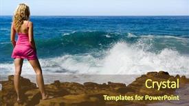  Presentation with prayer watches - Theme consisting of swelling body - sexy surfer watches the swell background and a  colored foreground