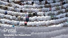  Presentation with kaaba mecca - Theme with swiden culture - kaaba the holy mosque background and a  colored foreground