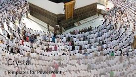  Presentation with kaaba mecca - Colorful slide set enhanced with swiden culture - kaaba the holy mosque backdrop and a  colored foreground