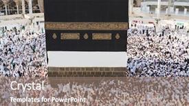  Presentation with kaaba mecca - Audience pleasing theme consisting of swiden culture - kaaba the holy mosque backdrop and a  colored foreground
