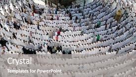  Presentation with kaaba mecca - PPT layouts consisting of swiden culture - kaaba the holy mosque background and a  colored foreground