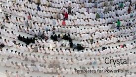  Presentation with kaaba mecca - Theme enhanced with swiden culture - kaaba the holy mosque background and a  colored foreground