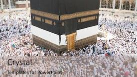  Presentation with kaaba mecca - Slides having car door handles and electric background and a dark gray colored foreground