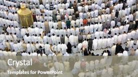  Presentation with kaaba mecca - Slide set featuring swiden culture - kaaba the holy mosque background and a  colored foreground