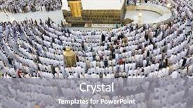  Presentation with kaaba mecca - Colorful presentation design enhanced with swiden culture - kaaba the holy mosque backdrop and a  colored foreground