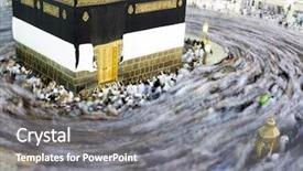  Presentation with kaaba mecca - PPT theme having swiden culture - kaaba the holy mosque background and a  colored foreground