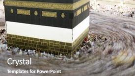  Presentation with kaaba mecca - Amazing presentation design having swiden culture - kaaba the holy mosque backdrop and a  colored foreground