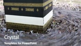  Presentation with kaaba mecca - Amazing presentation theme having swiden culture - kaaba the holy mosque backdrop and a  colored foreground
