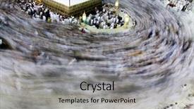  Presentation with kaaba mecca - Audience pleasing presentation theme consisting of swiden culture - kaaba the holy mosque backdrop and a  colored foreground