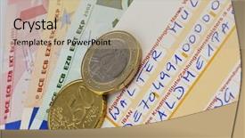  Presentation with payment - Theme having swift - payment slip with iban number background and a mint green colored foreground