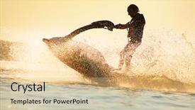  Presentation with jet - Cool new PPT theme with swift - young man drive backdrop and a lemonade colored foreground