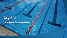  Presentation with pool lanes - Cool new presentation with swim lanes - brand new swimming pool backdrop and a teal colored foreground