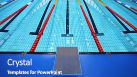  Presentation with swimming - Cool new theme with swim lanes - center one platform for start backdrop and a teal colored foreground