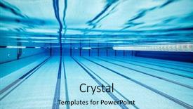  Presentation with swim - Cool new slide set with swim lanes - swimming pool under water backdrop and a arctic colored foreground