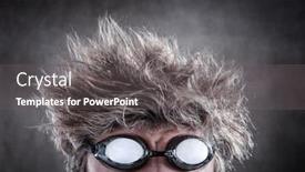  Presentation with hair - Presentation consisting of swimmers-chlorine-hair-matted background and a gray colored foreground