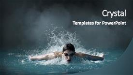  Presentation with butterfly moving - Slides enhanced with swimming butterfly style background and a dark gray colored foreground