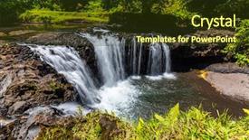  Presentation with samoa - PPT layouts with swimming hole on upolu samoa background and a tawny brown colored foreground
