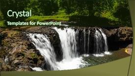  Presentation with samoa - Theme having swimming hole on upolu samoa background and a tawny brown colored foreground