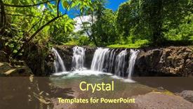  Presentation with samoa - Audience pleasing PPT layouts consisting of swimming hole on upolu samoa backdrop and a tawny brown colored foreground