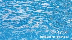  Presentation with ripple - Amazing presentation theme having swimming-pool-bottom-caustics-ripple backdrop and a teal colored foreground