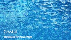 Presentation with ripple - Colorful presentation design enhanced with swimming-pool-bottom-caustics-ripple backdrop and a teal colored foreground