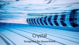  Presentation with under water - Amazing presentation theme having swimming pool under water backdrop and a light blue colored foreground