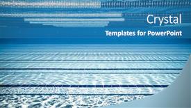  Presentation with swimming pool - Slide deck having swimming-pool-underwater-blue-background background and a teal colored foreground