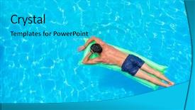  Presentation with free beugron air traffic control to - Beautiful slide deck featuring swimming pool vacation and free backdrop and a  colored foreground