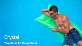  Presentation with free beugron air traffic control to - PPT theme featuring swimming pool vacation and free background and a light gray colored foreground