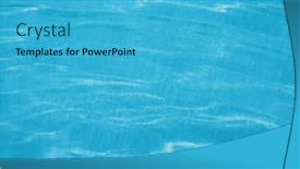  Presentation with water color - Amazing PPT theme having swimming-pool-water-texture backdrop and a teal colored foreground