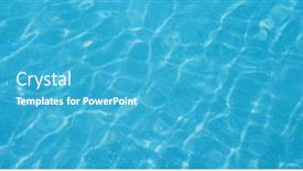  Presentation with water wave - Colorful slide deck enhanced with swimming-pool-water-wave-texture backdrop and a teal colored foreground