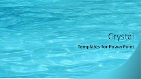  Presentation with water color - PPT layouts having swimming-pool-water-wave background and a cyan colored foreground
