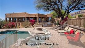  Presentation with hot tub - Theme featuring swimming-pool-with-hot-tub background and a mint green colored foreground