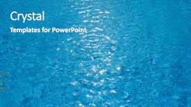  Presentation with ripples - PPT layouts having swimming pool with sunny glare background and a  colored foreground