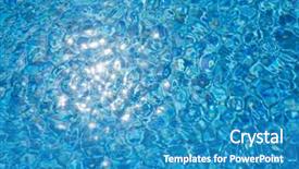  Presentation with swimming pool - PPT theme with swimming pool with sunny glare background and a  colored foreground