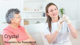  Presentation with swine flu - PPT theme with swine flu - time for your injection background and a lemonade colored foreground