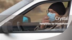  Presentation with h1n1 - Colorful theme enhanced with swine flu - ukrainian panic of h1n1 2-nd backdrop and a tawny brown colored foreground