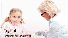  Presentation with vaccination - Presentation theme with swine flu - vaccination background and a lemonade colored foreground