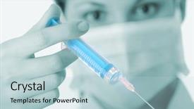  Presentation with swine flu - Amazing slide deck having swine flu - young nurse in mask backdrop and a lemonade colored foreground