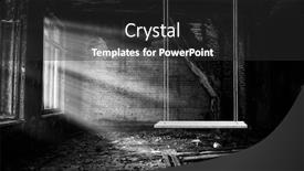  Presentation with swing - Cool new PPT theme with swing-and-nobody backdrop and a dark gray colored foreground