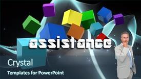  Presentation with abstract glowing teal shapes - Presentation with swirl cubes - thinking businessman against abstract glowing background and a ocean colored foreground