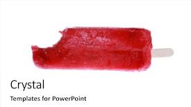  Presentation with fresh ginger root on white - PPT theme having swirl ice cream - fresh frozen popsicle isolated background and a white colored foreground