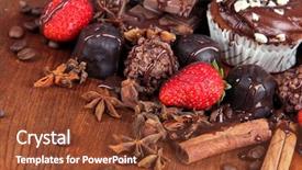  Presentation with aesthetic sweets - Slides having solar cell panel polycrystaline type background and a ocean colored foreground