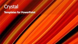  Presentation with gay pride colours spectrum abstract - Cool new slide deck with swirling abstract line composition backdrop and a crimson colored foreground